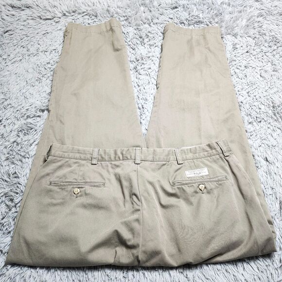 Polo Ralph Lauren Prospect Pants Mens Size 38x30‎ Green Chino Flat Front Pant - Picture 4 of 11